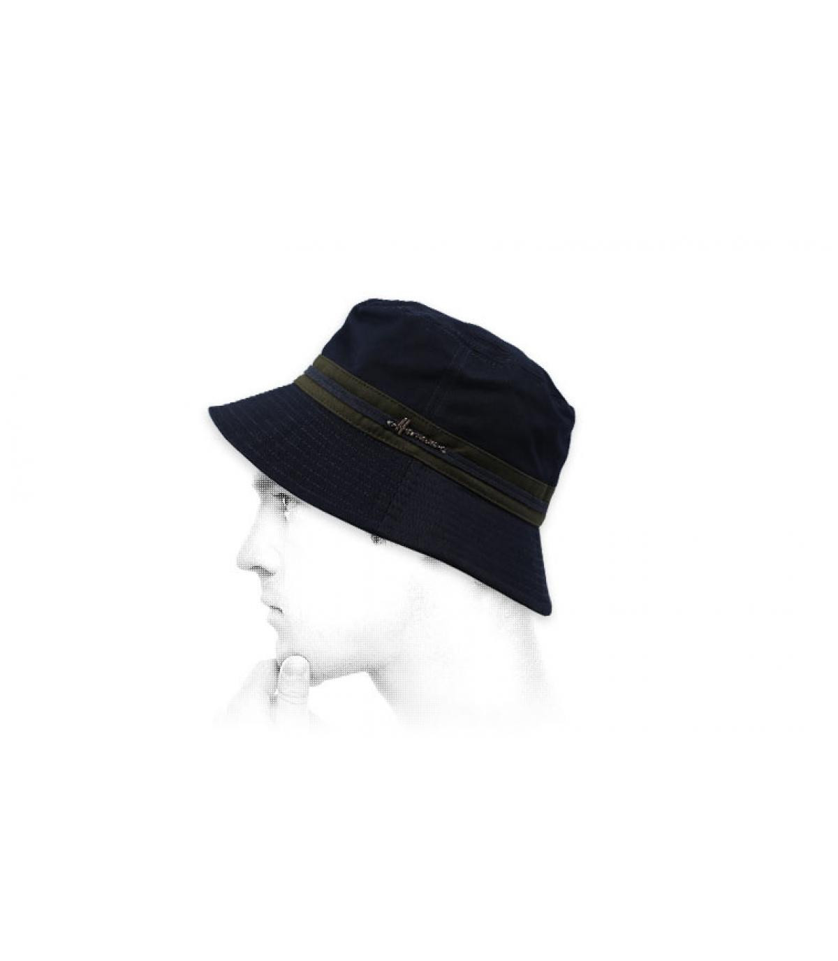 Katoenen blauwe bob Bucket navy Katoenen blauwe bob Bucket navy
